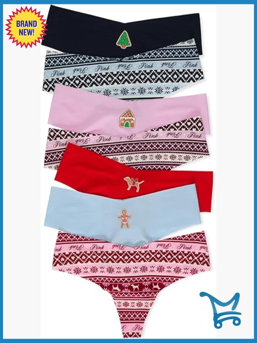 No Show Thong Panties Pack Low Rise Seamless 7 Pair